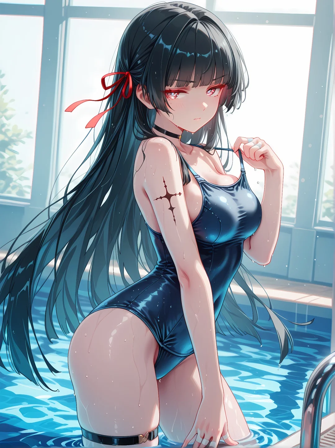 【千咲66/100】泳池与千咲酱