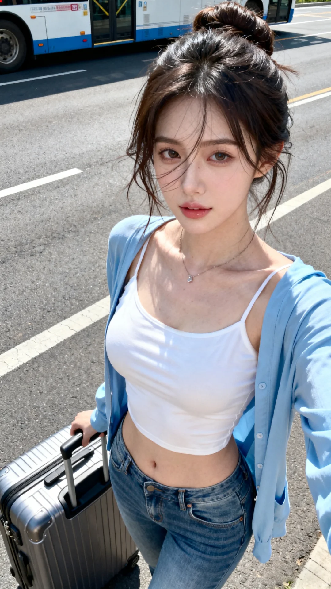 AI模拟旅行自拍