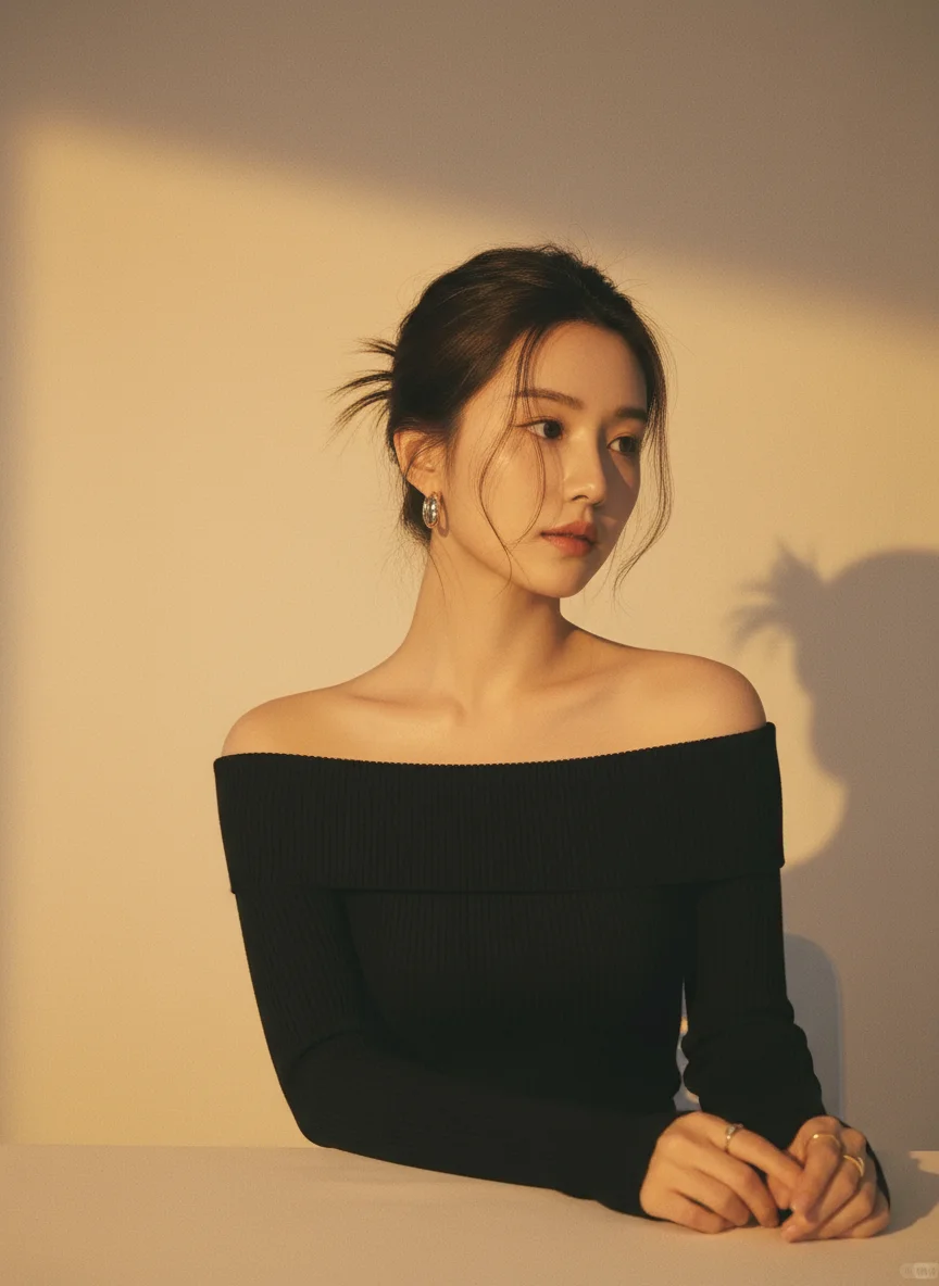 AI直出明星同款韩系知性风写真！