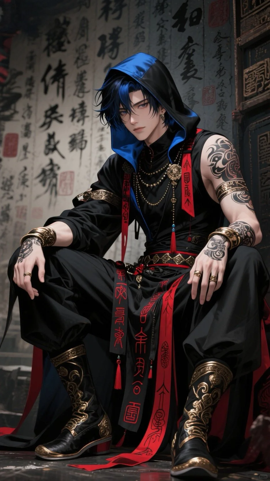 古风男神：暗夜侠影，解锁东方美学新潮流