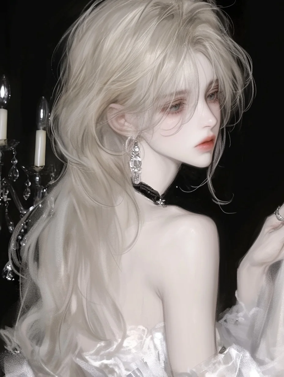 AI跑图分享｜礼服金发女