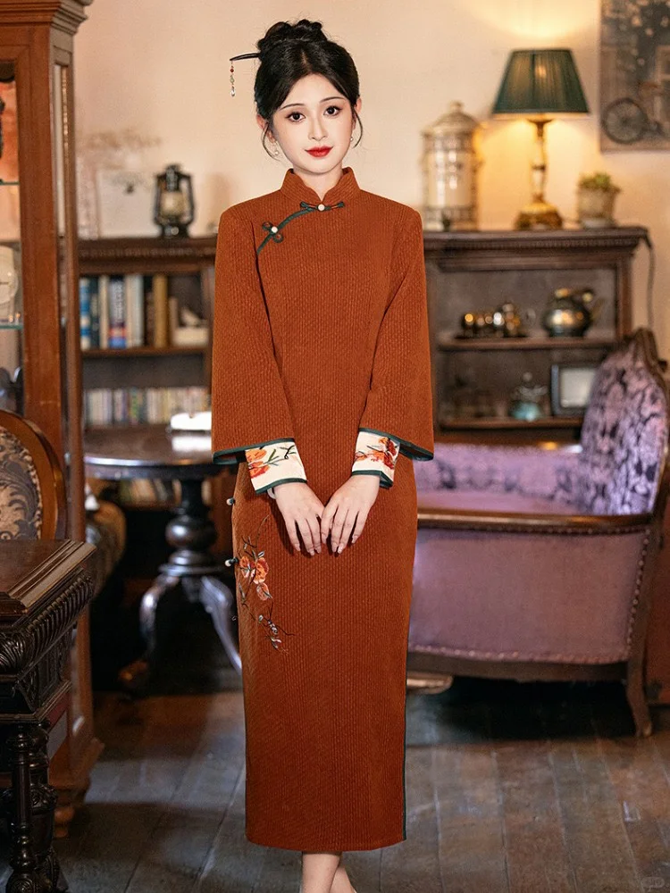 🌸新中式旗袍美到心化！显瘦显白太绝了