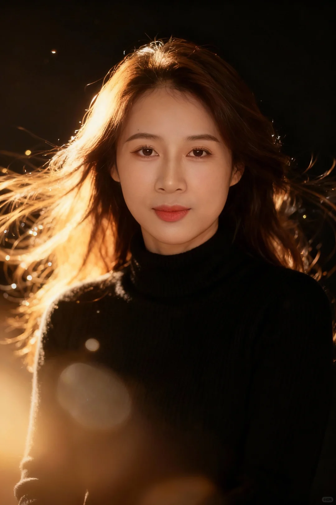 灯打在你脸上，美到发光～