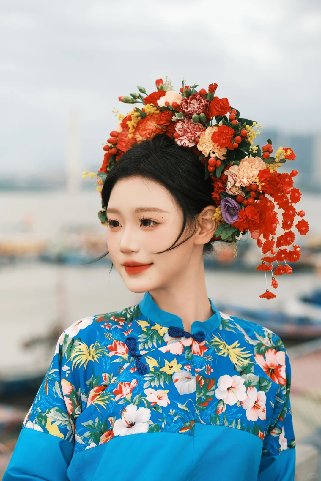 泉州簪花新品🌺传统渔女服＋真花才出片！