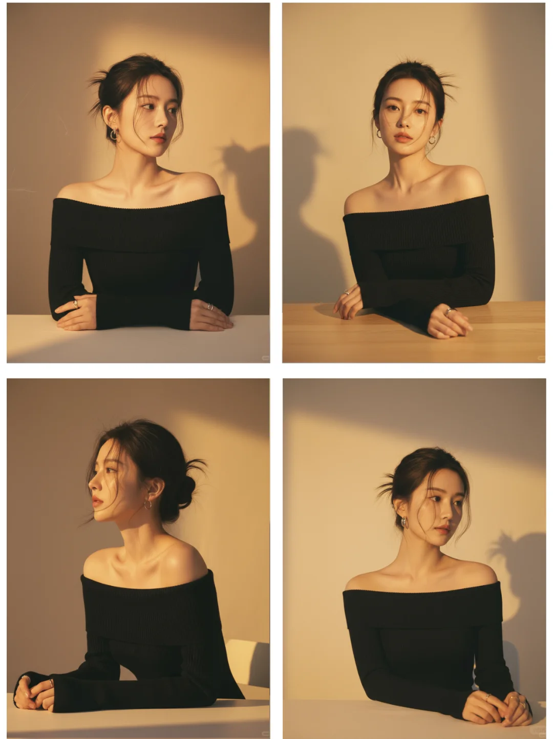 AI直出明星同款韩系知性风写真！