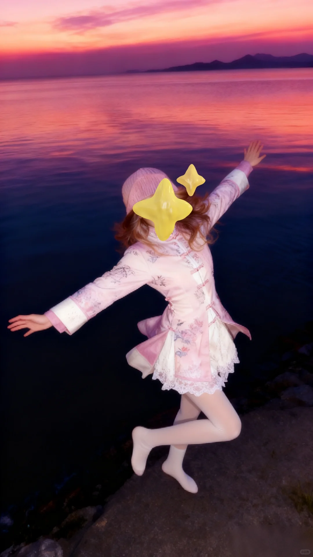 姐妹们看过来！光腿神器晚霞也出片啦～