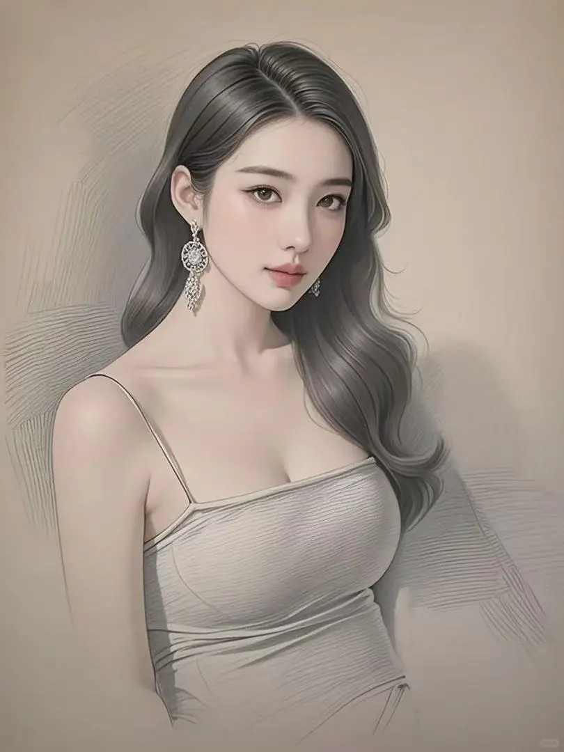 国风之美，东方韵，清冷感写实美女插画