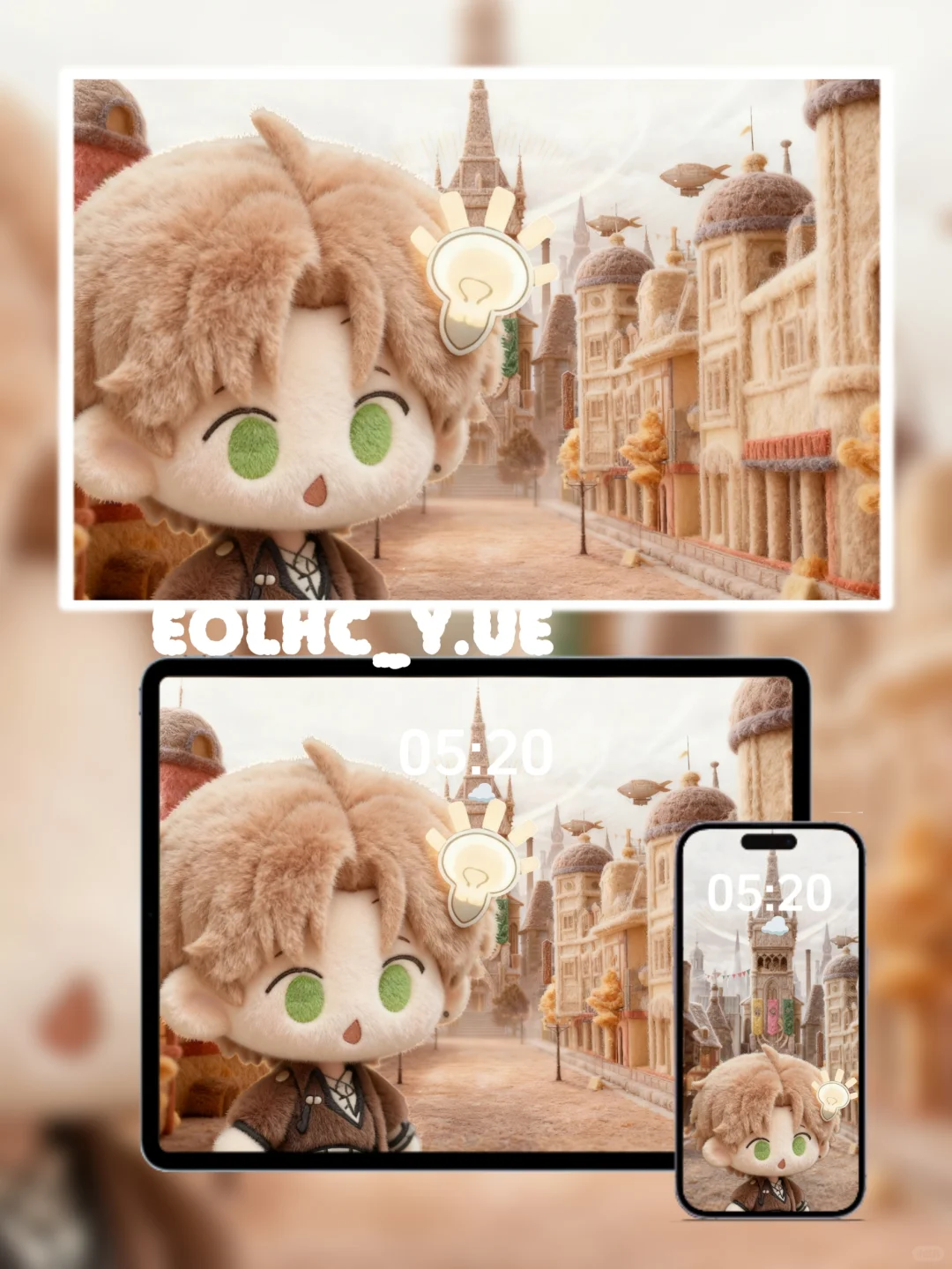 光夜星渊毛茸茸平板壁纸