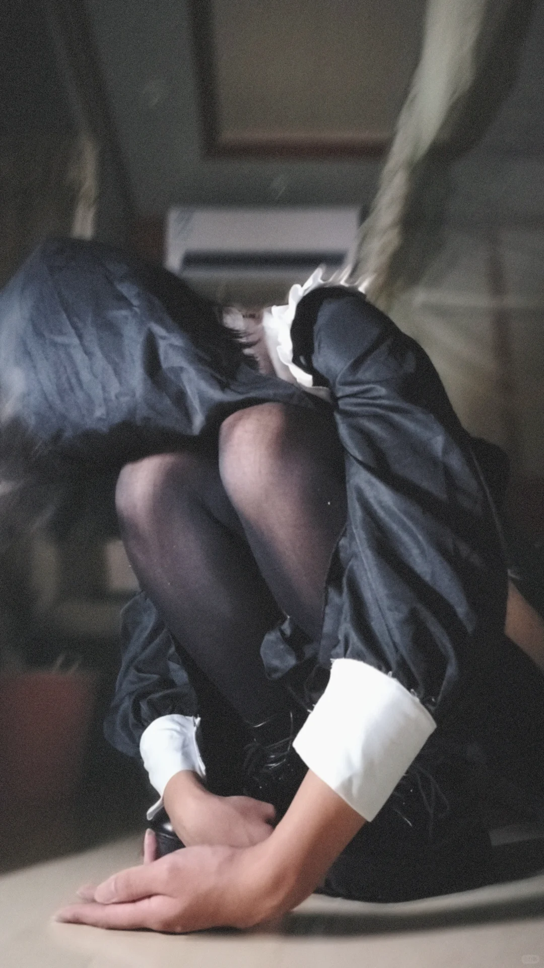 我拍累了就这样子蹲着