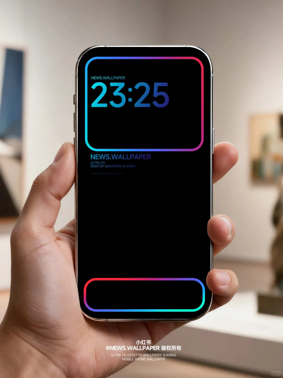 高级感配色遇上iOS26 | 荧光壁纸分享493