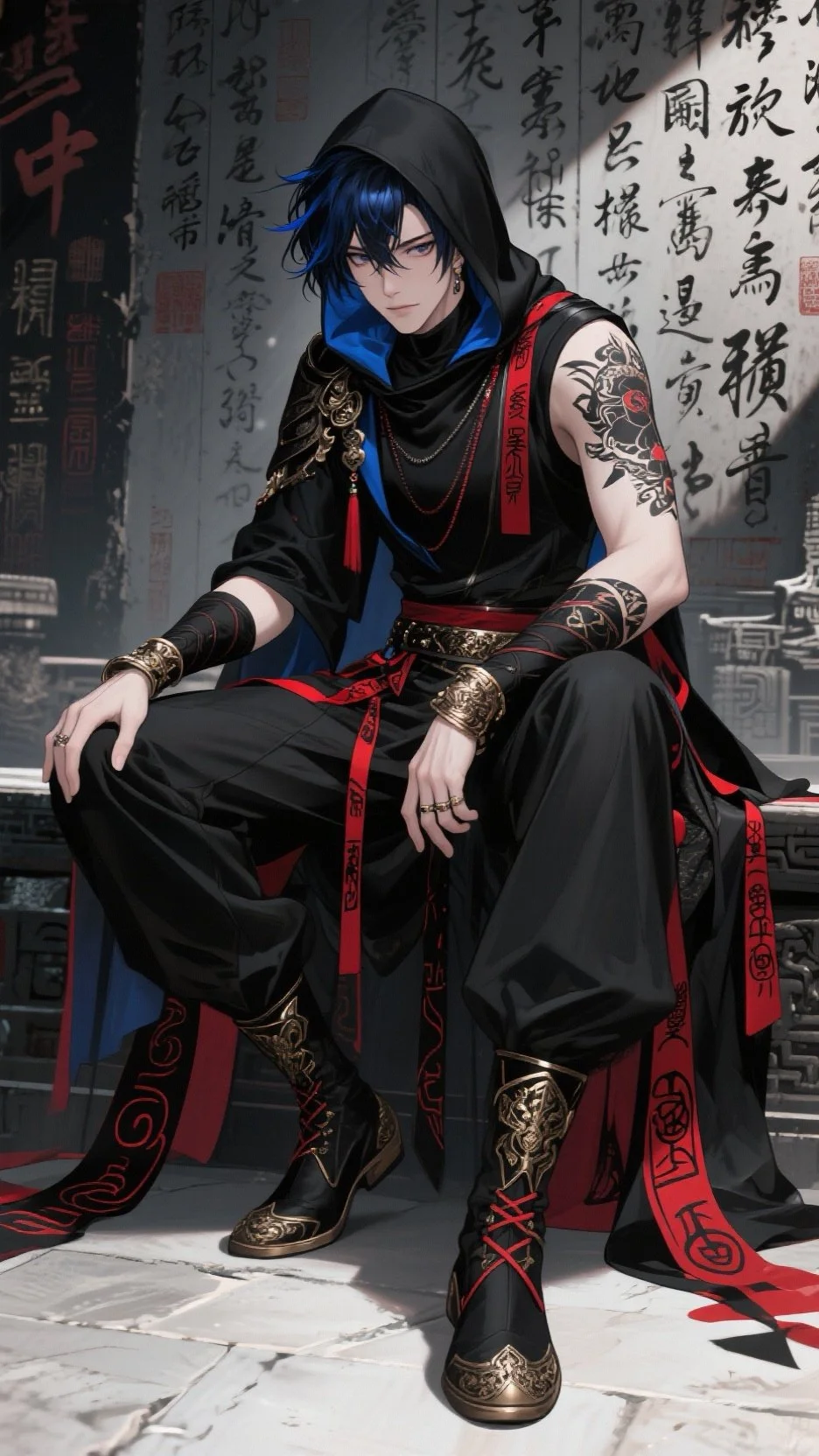 古风男神：暗夜侠影，解锁东方美学新潮流