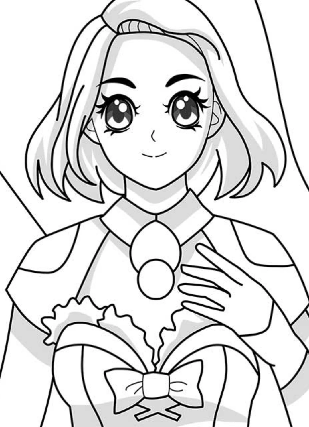 简笔画-美女系列2