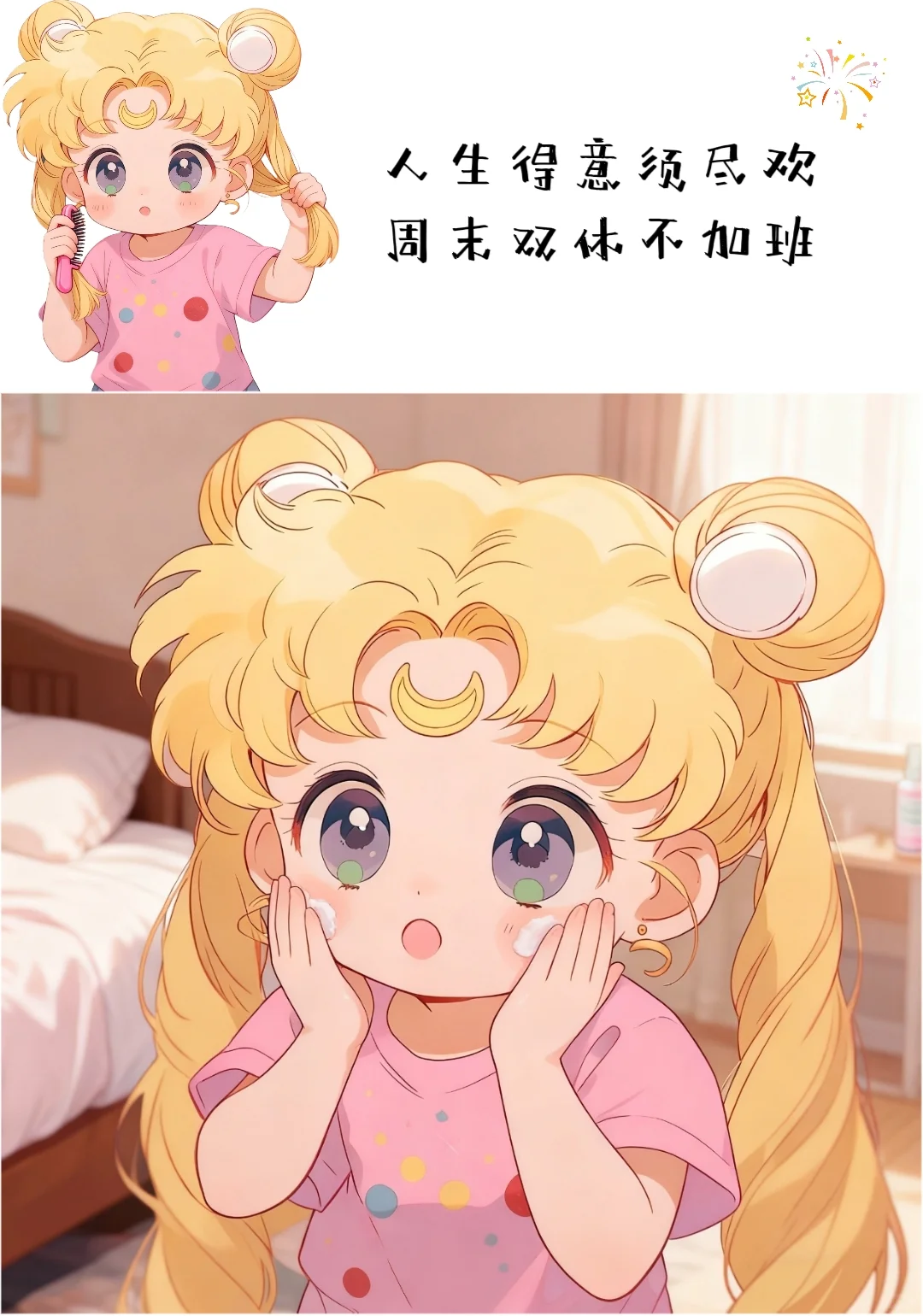 人！这些周末文案绝了！｜美少女头像