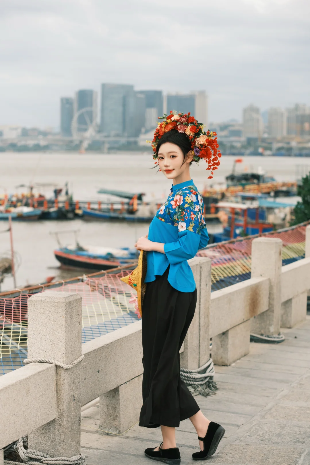 泉州簪花新品🌺传统渔女服＋真花才出片！