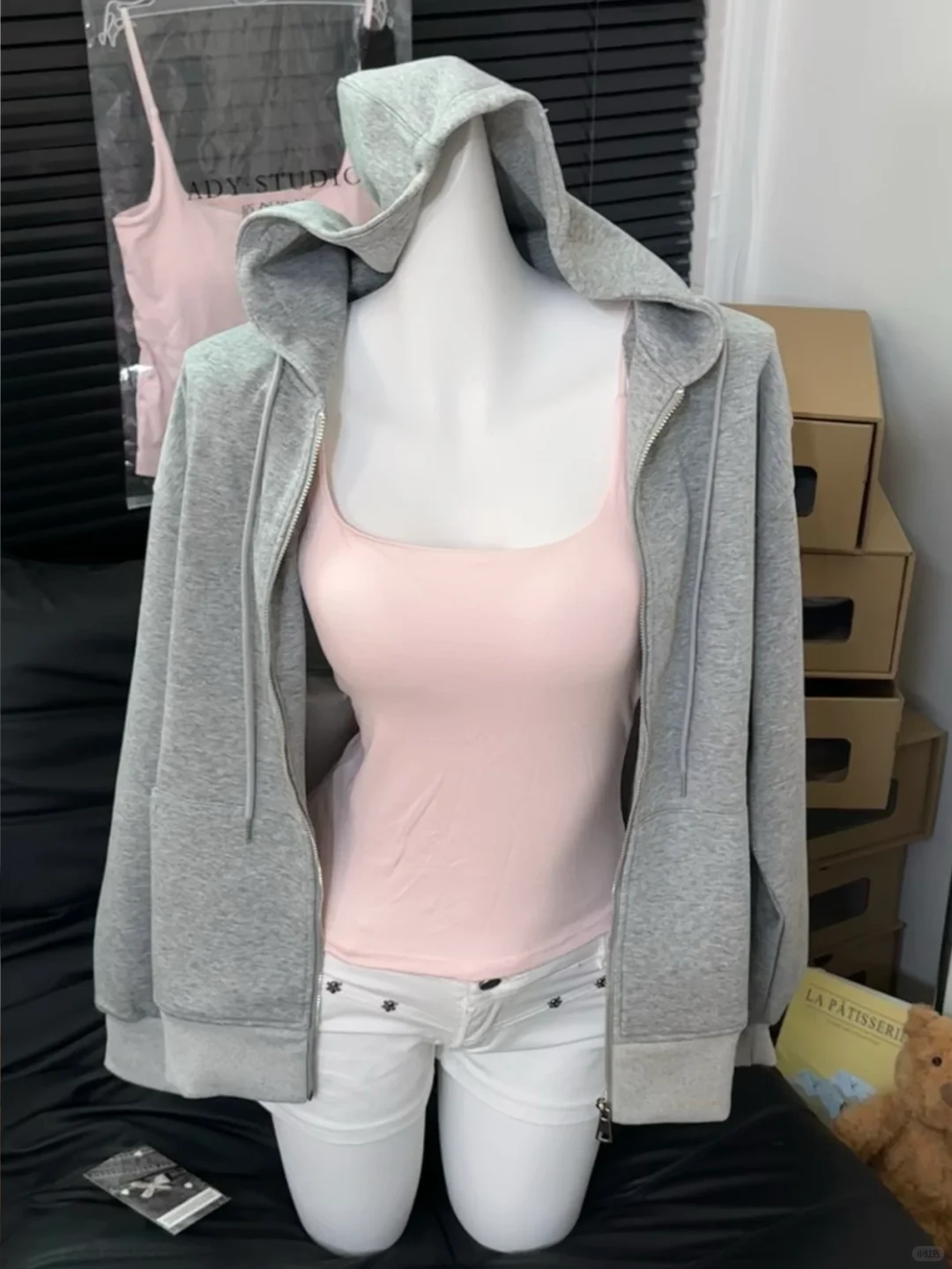 我趣！水灵灵的买到了秋冬粉嫩内搭小吊带！