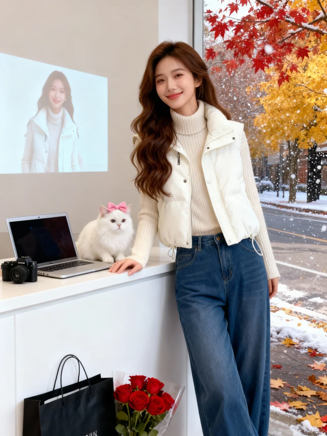 创意图片｜高品质马甲，百搭白配