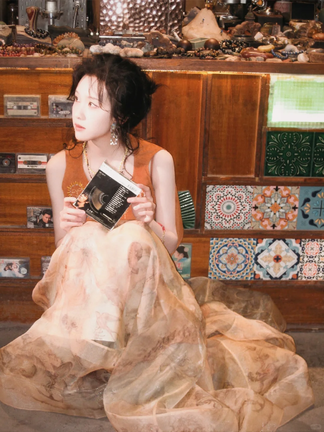 光落在她脸上，万物皆可心动～