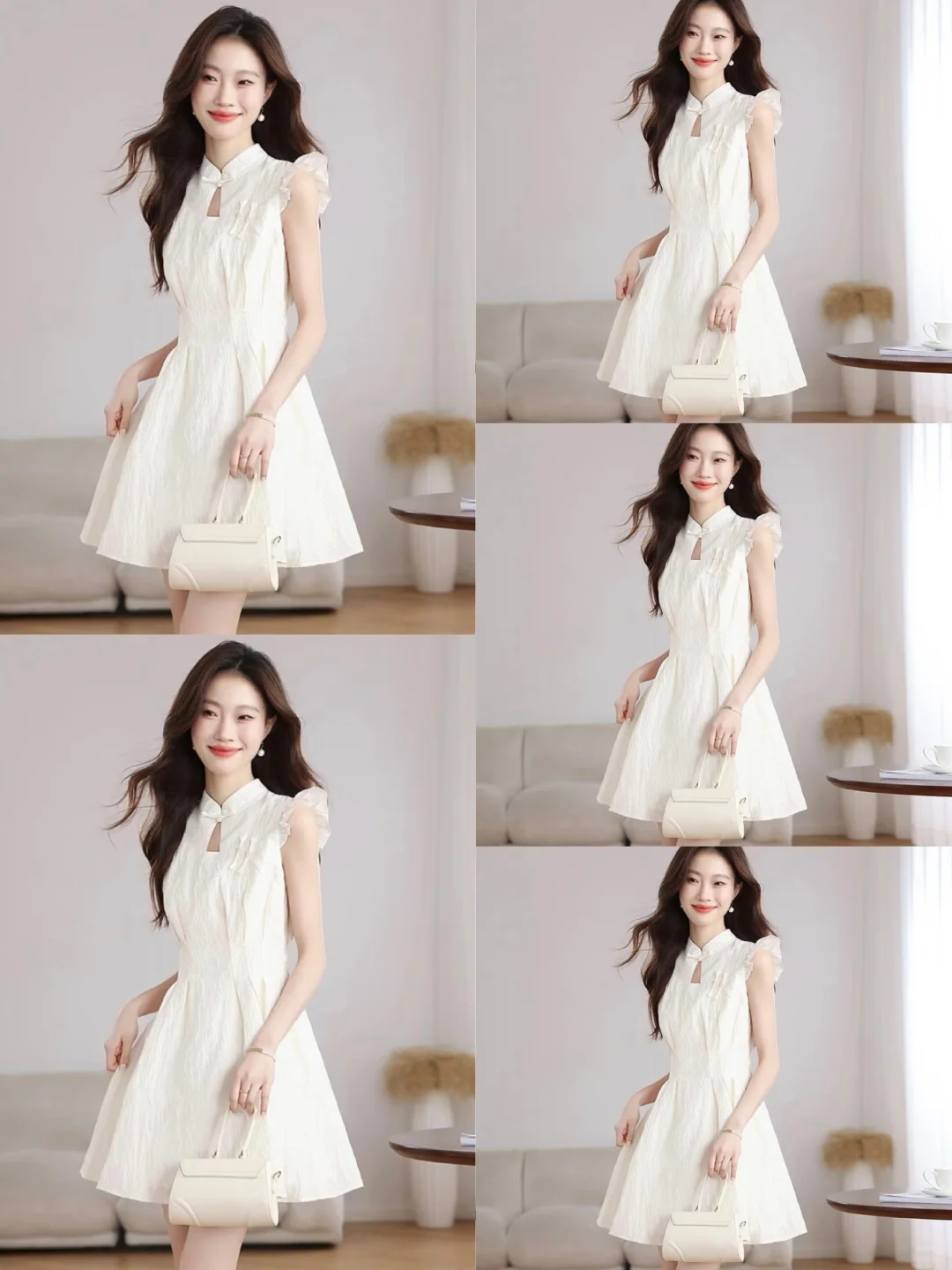 民国甜妹即视感🥰！哥弟这件白旗袍裙美哭