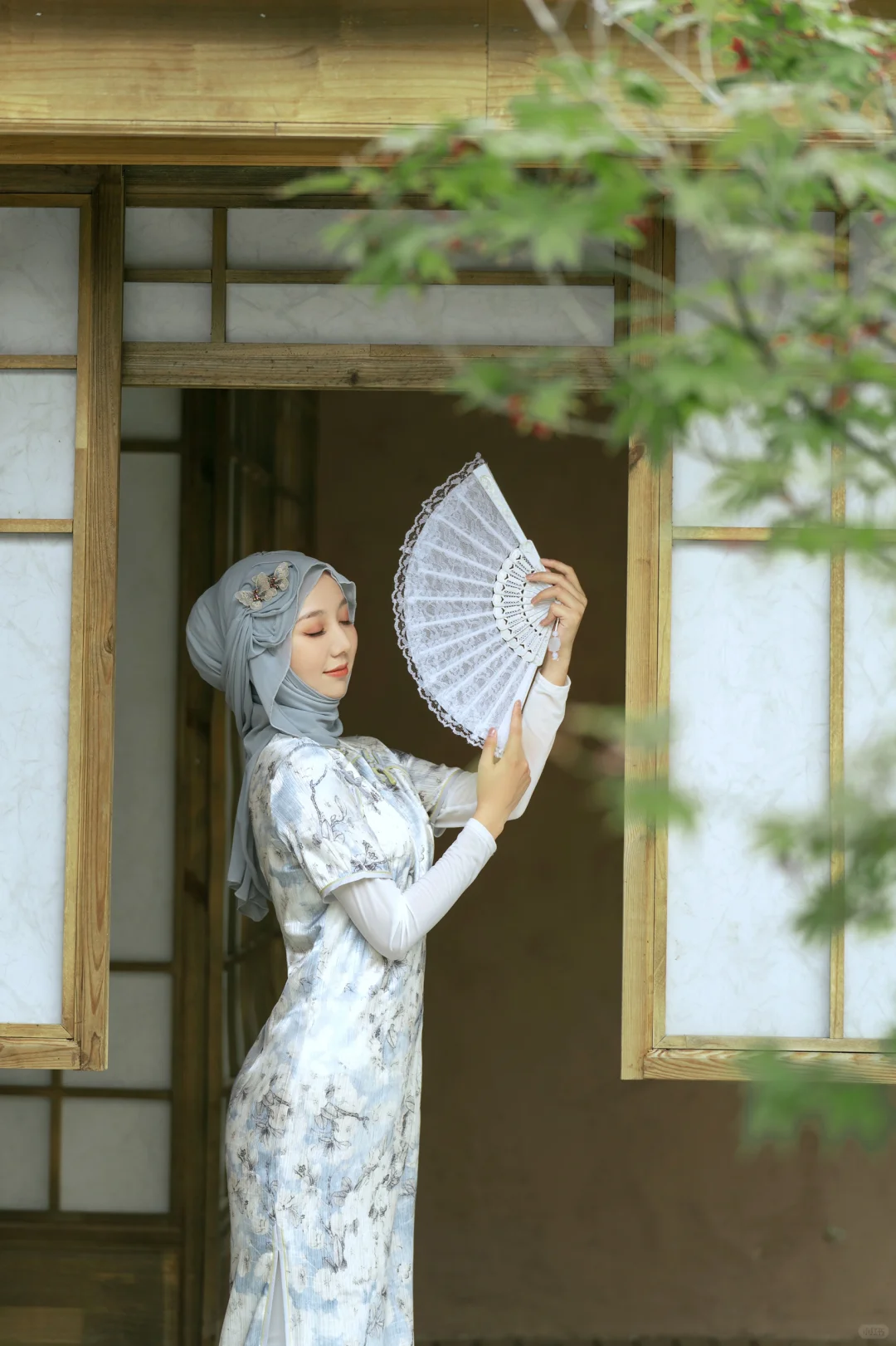 旗袍中式婚纱照