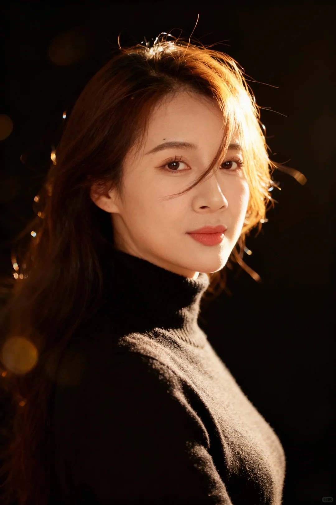 灯打在你脸上，美到发光～