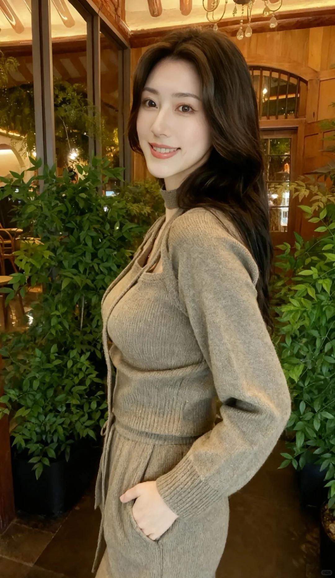 她好像知道自己很美，又好像不知道