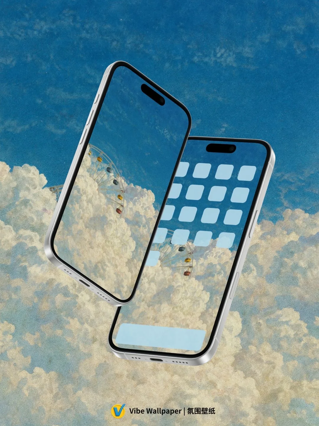 云上乐园 氛围感 油画 全屏 干净壁纸｜177