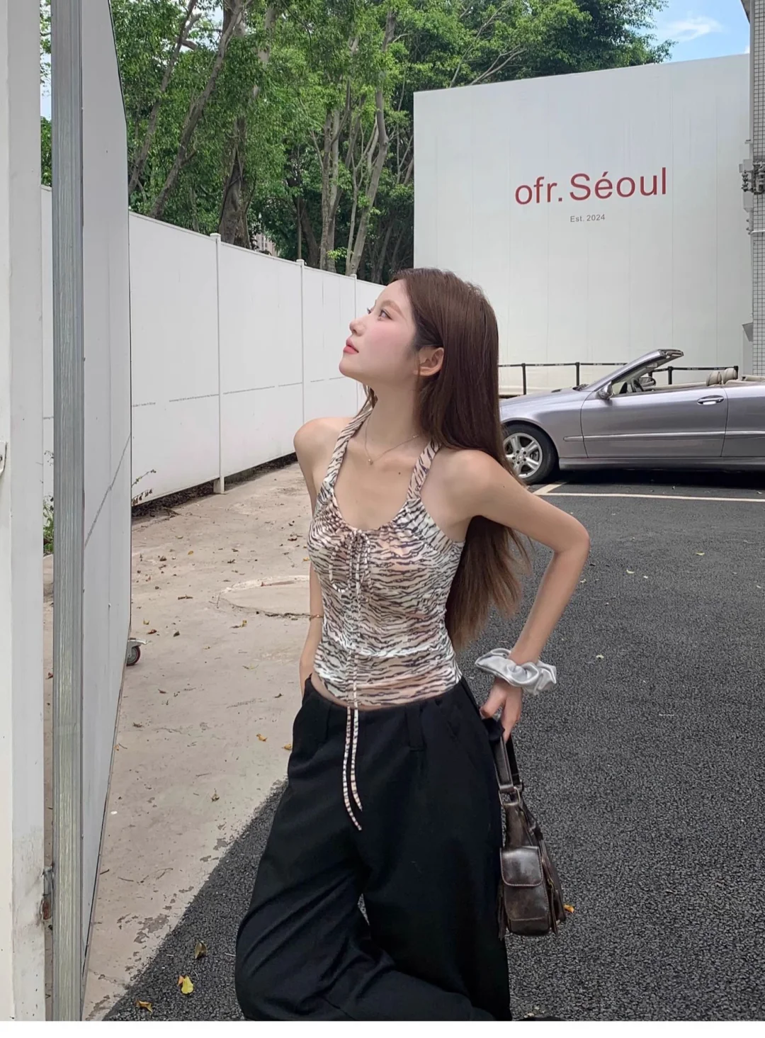 无敌的豹纹吊带背心🎽