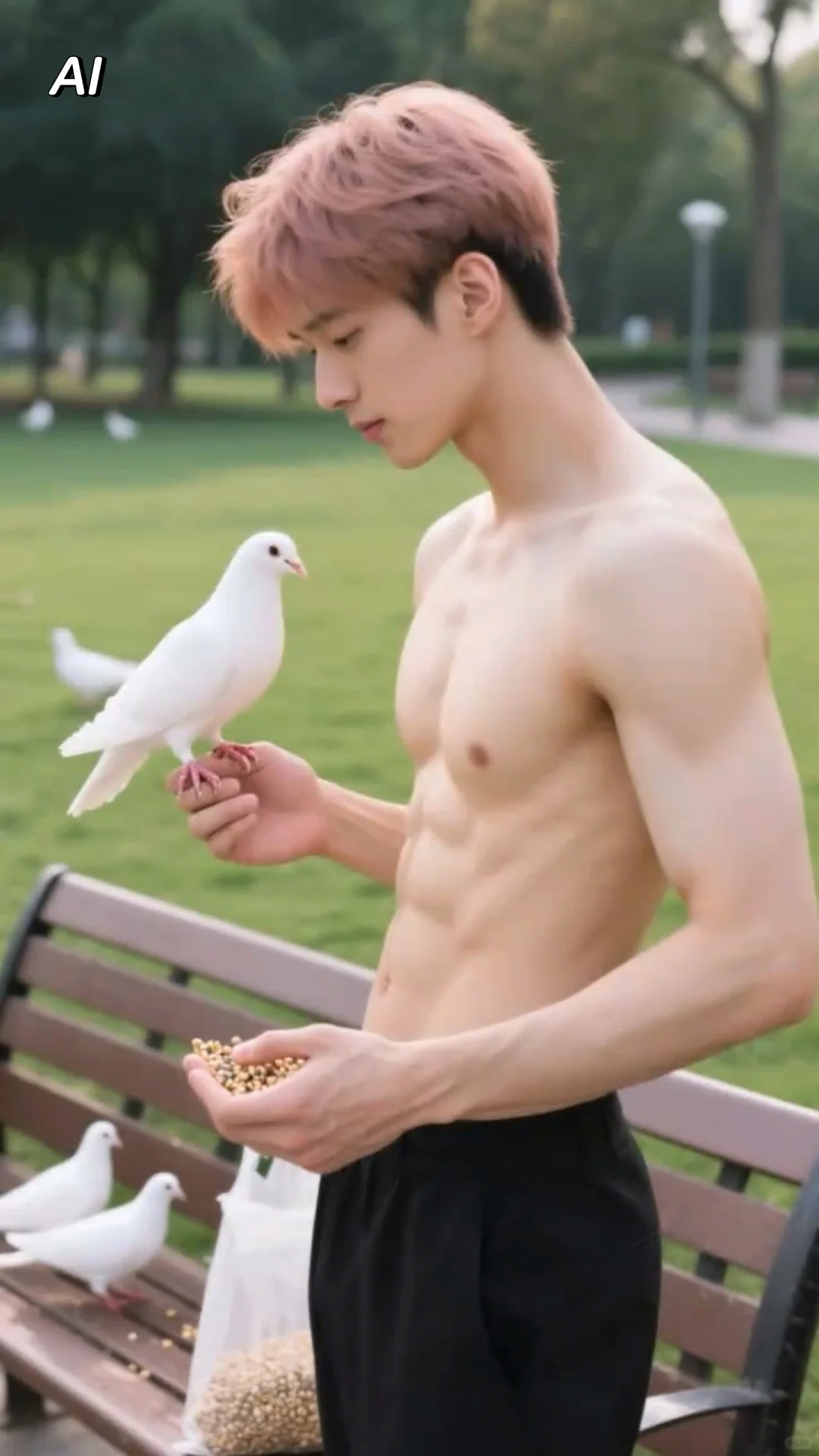 帅气如糖，给生活加点甜，时尚AI型男