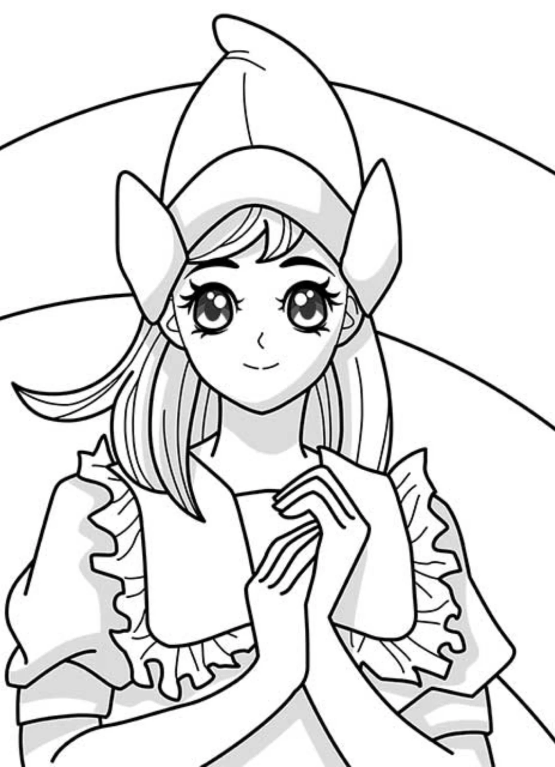 简笔画-美女系列2