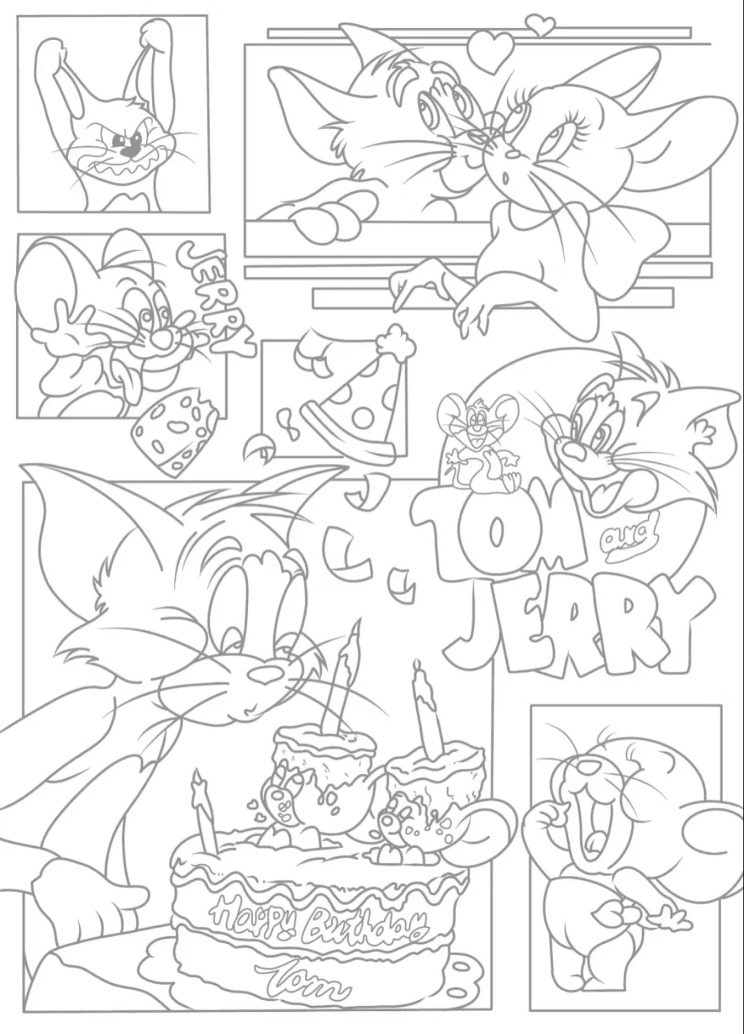 🔥🔥🔥上班摸鱼线条画