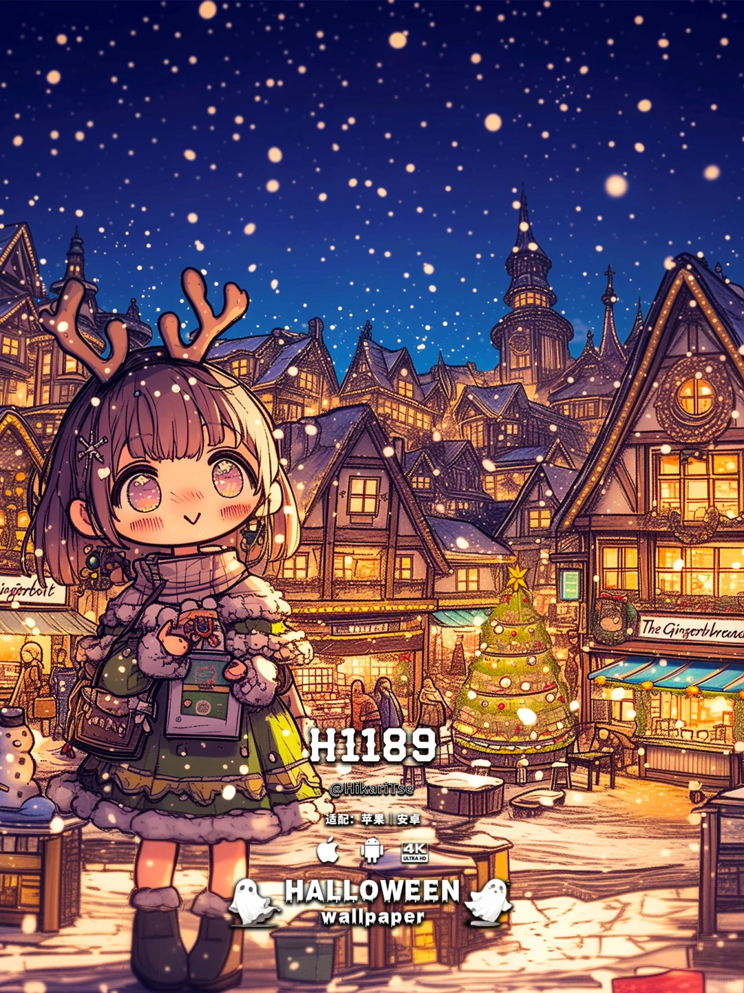 HALLOWEEN壁纸 寻找姜饼人之旅！