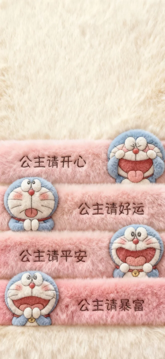 哆啦A梦毛绒绒壁纸～