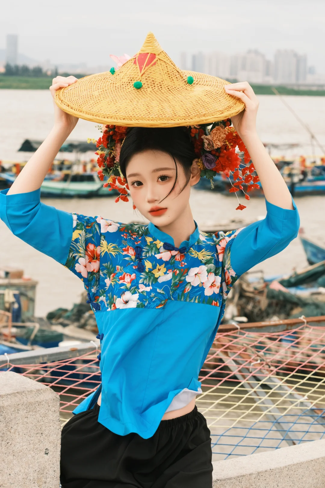 泉州簪花新品🌺传统渔女服＋真花才出片！