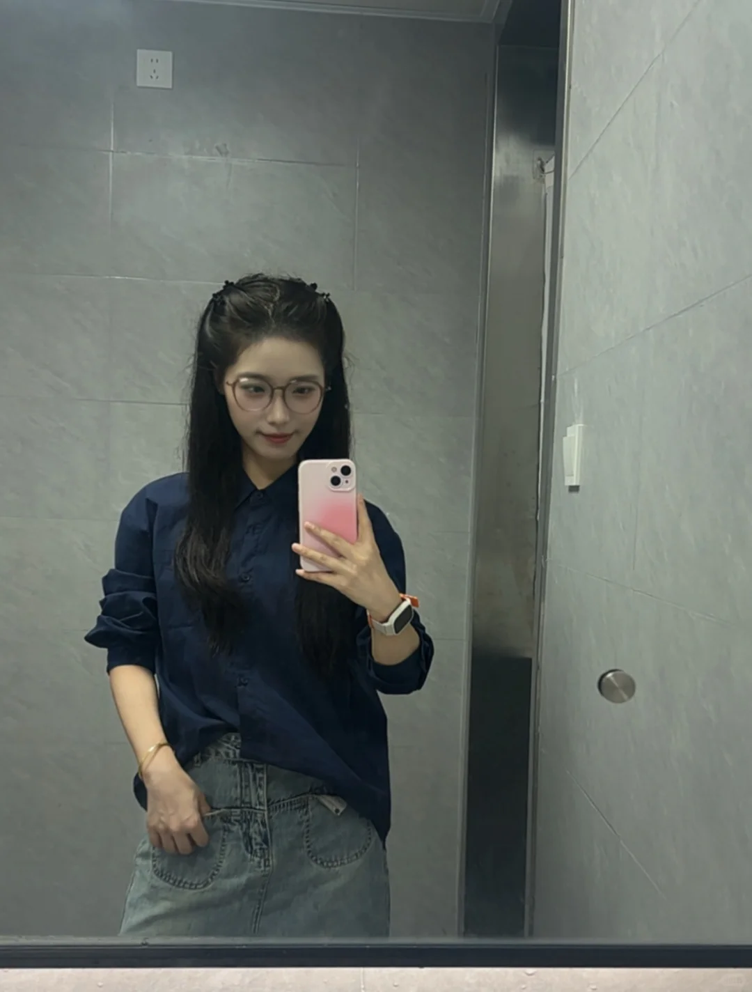 ootd｜蓝色衬衫好温柔🩵