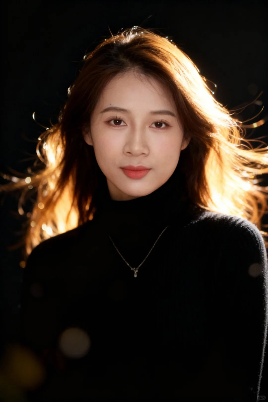 灯打在你脸上，美到发光～