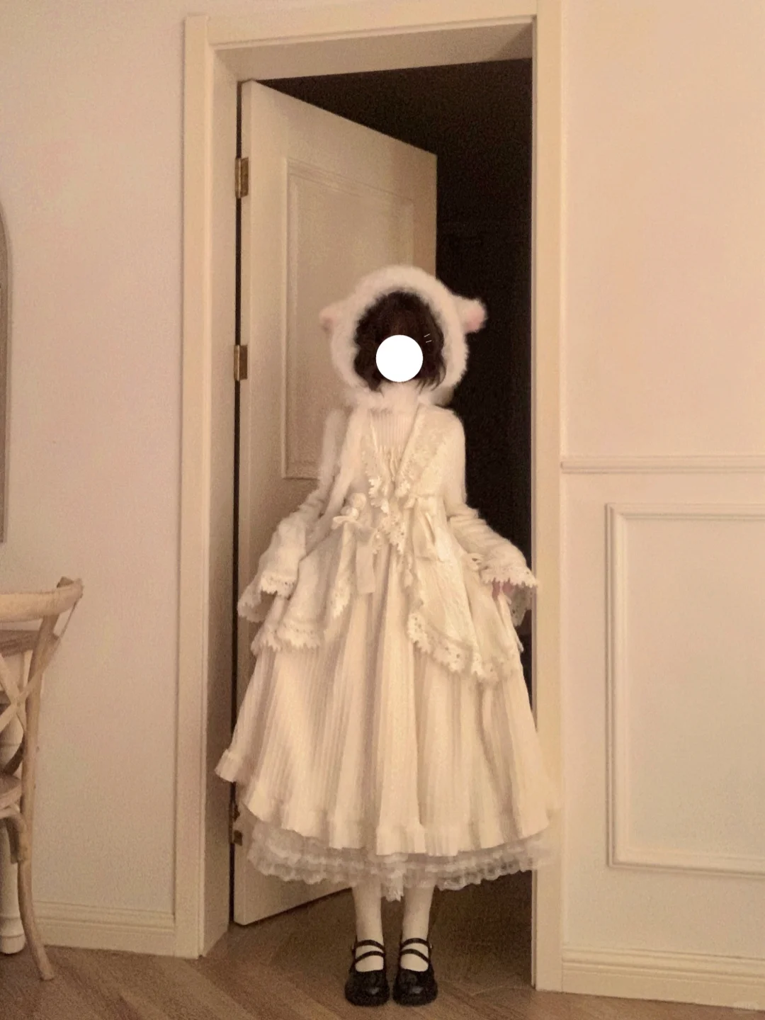 >ᯅ<层层叠叠的一身白 我好爱