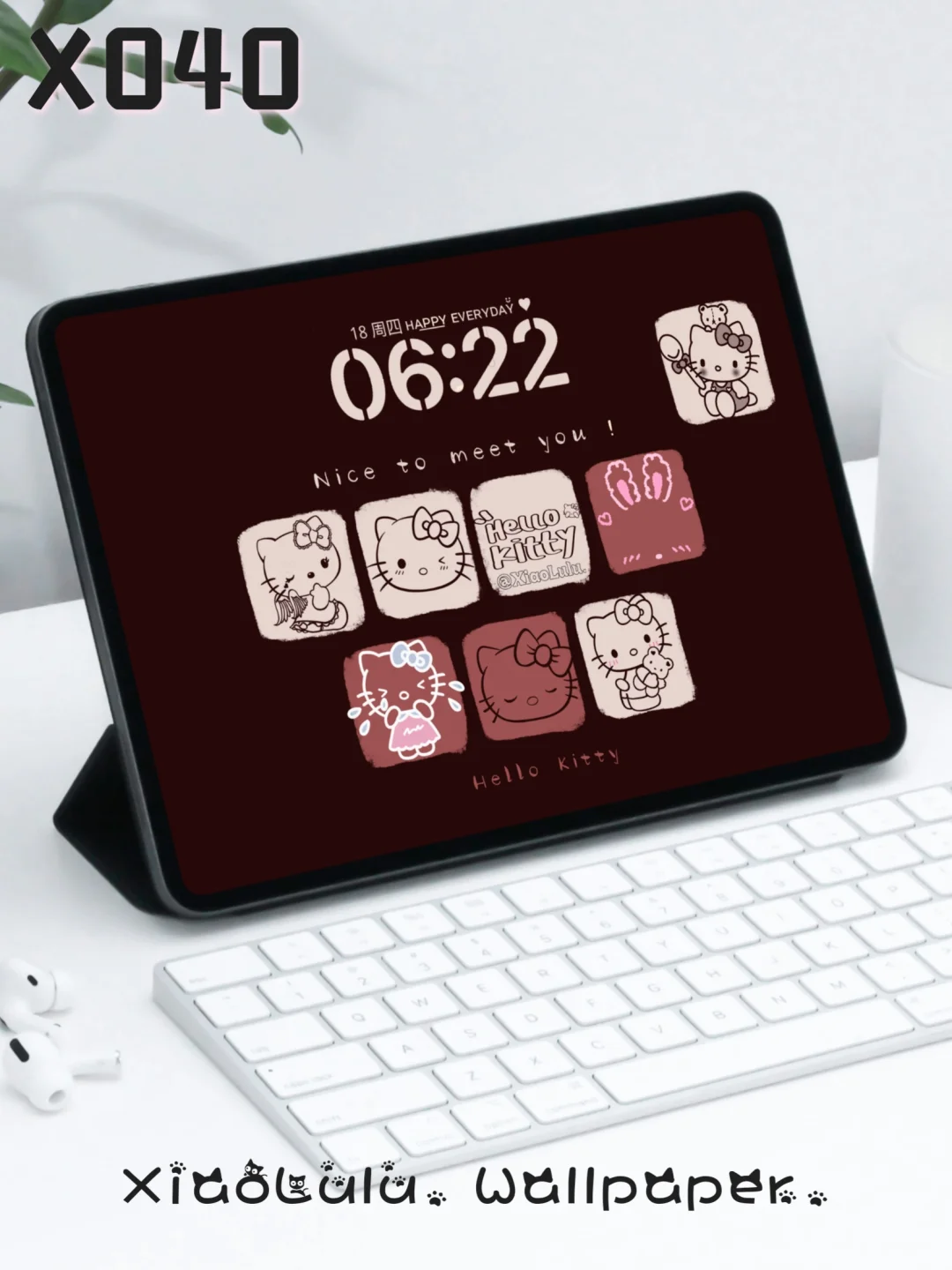 X040丨平板壁纸丨可爱kityy壁纸丨正念壁纸