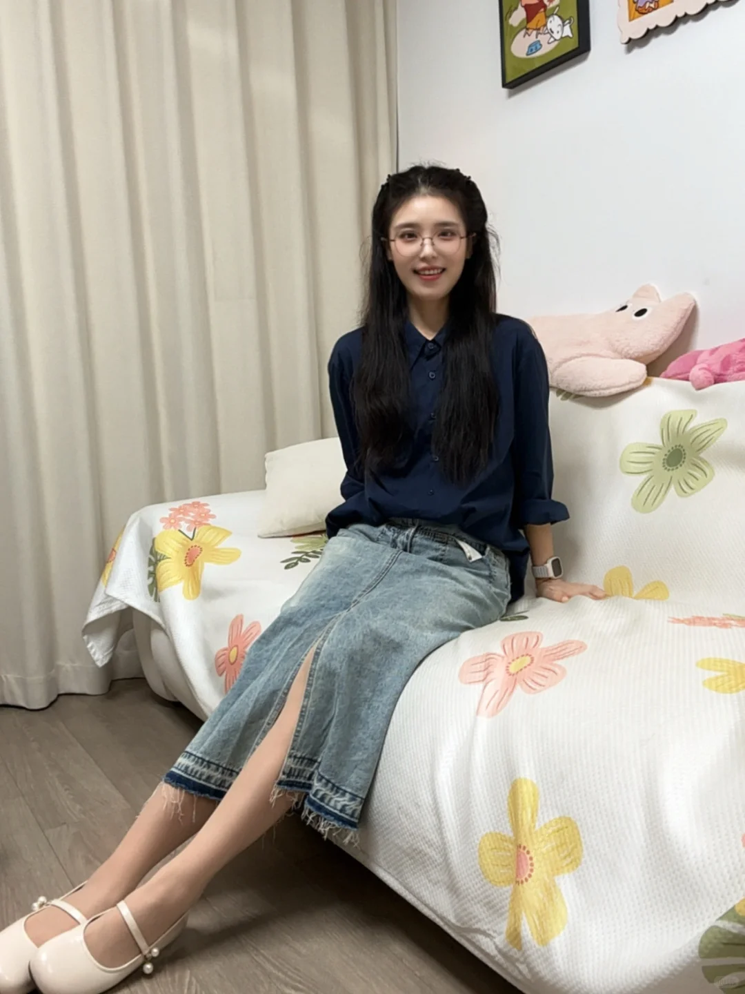 ootd｜蓝色衬衫好温柔🩵