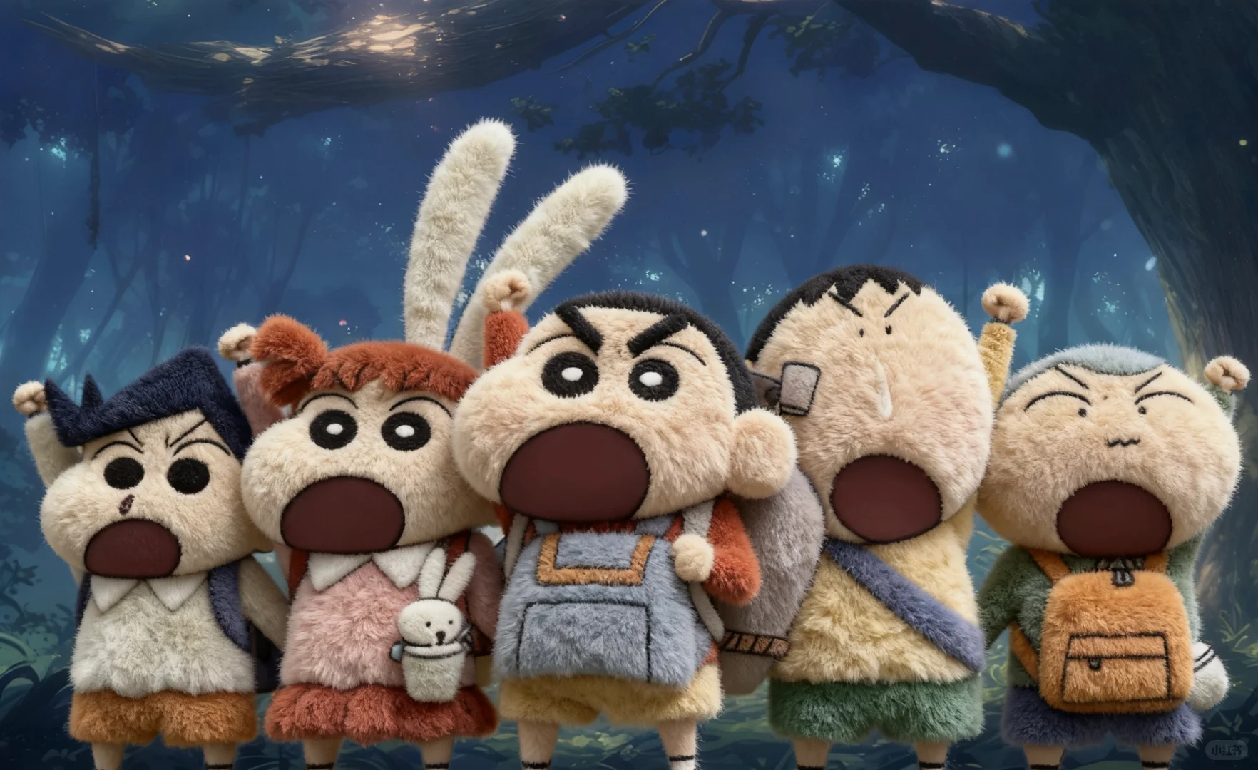 好可爱的小新毛绒壁纸！！