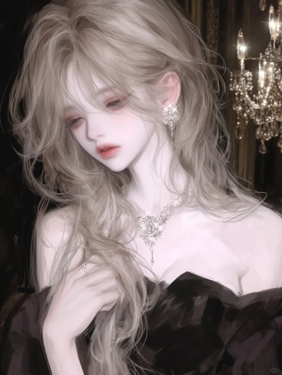 AI跑图分享｜礼服金发女