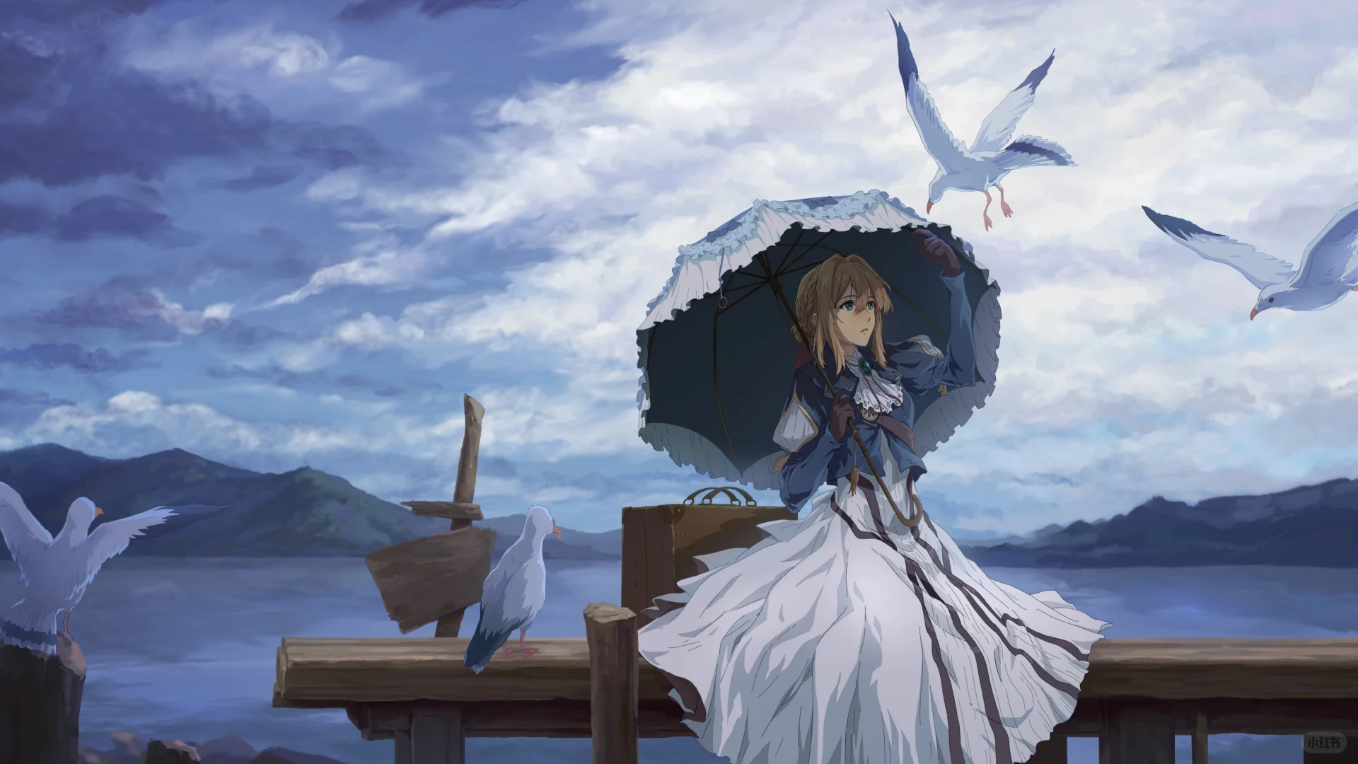 4k超清紫罗兰永恒花园壁纸