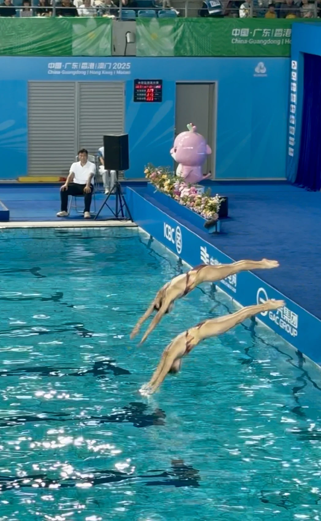 花样游泳现场真好看