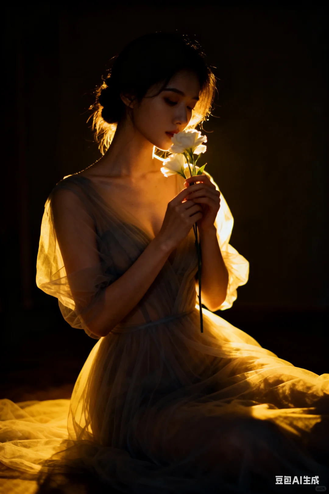 Ai写真●怎样0元生成高级光影氛围感写真？