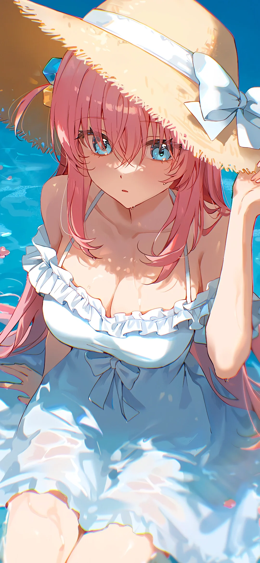 动漫壁纸|夏日海滩⌯>ᴗo⌯ಣ