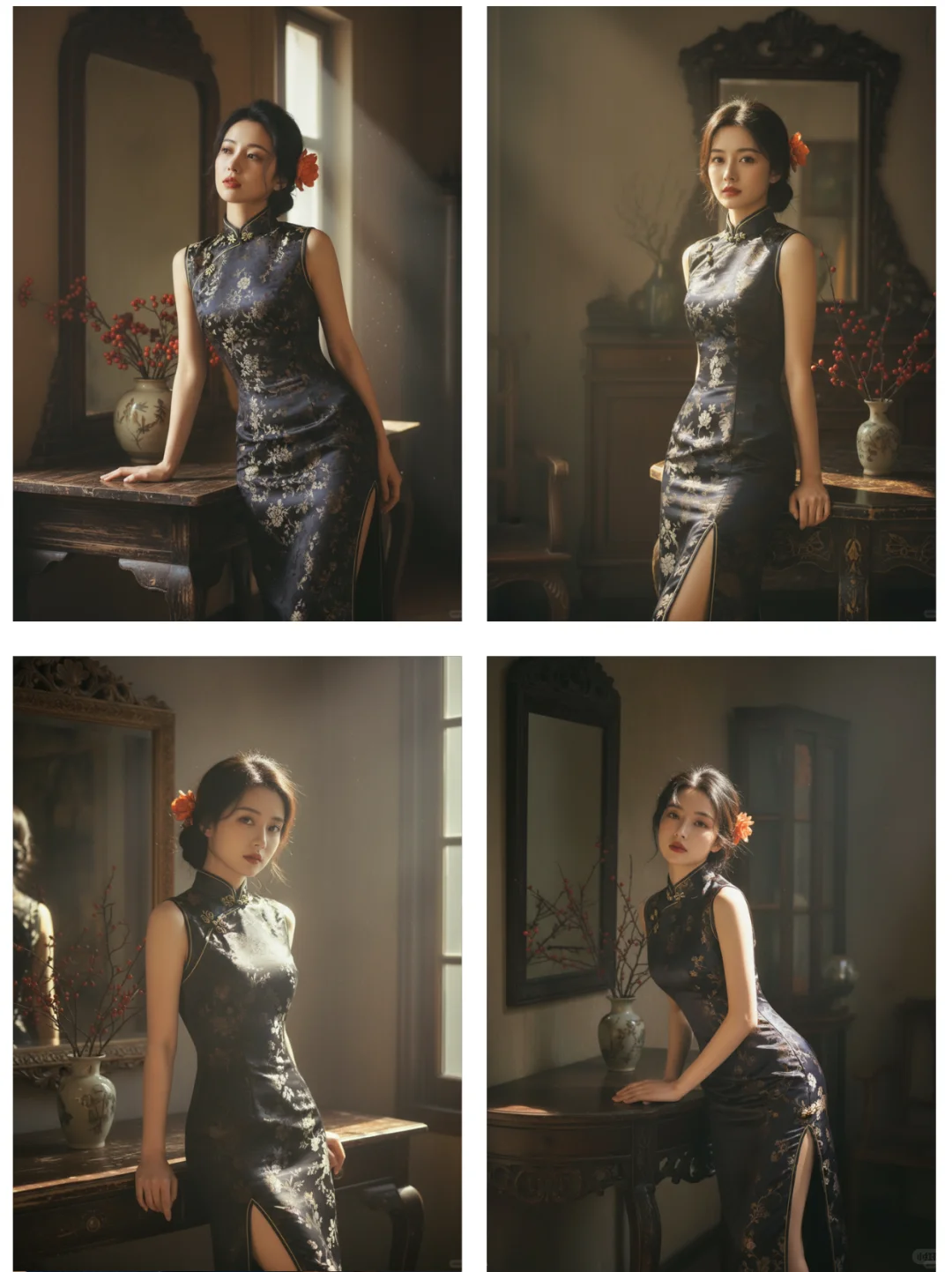 用AI零成本体验旗袍写真！这才是民国大小姐