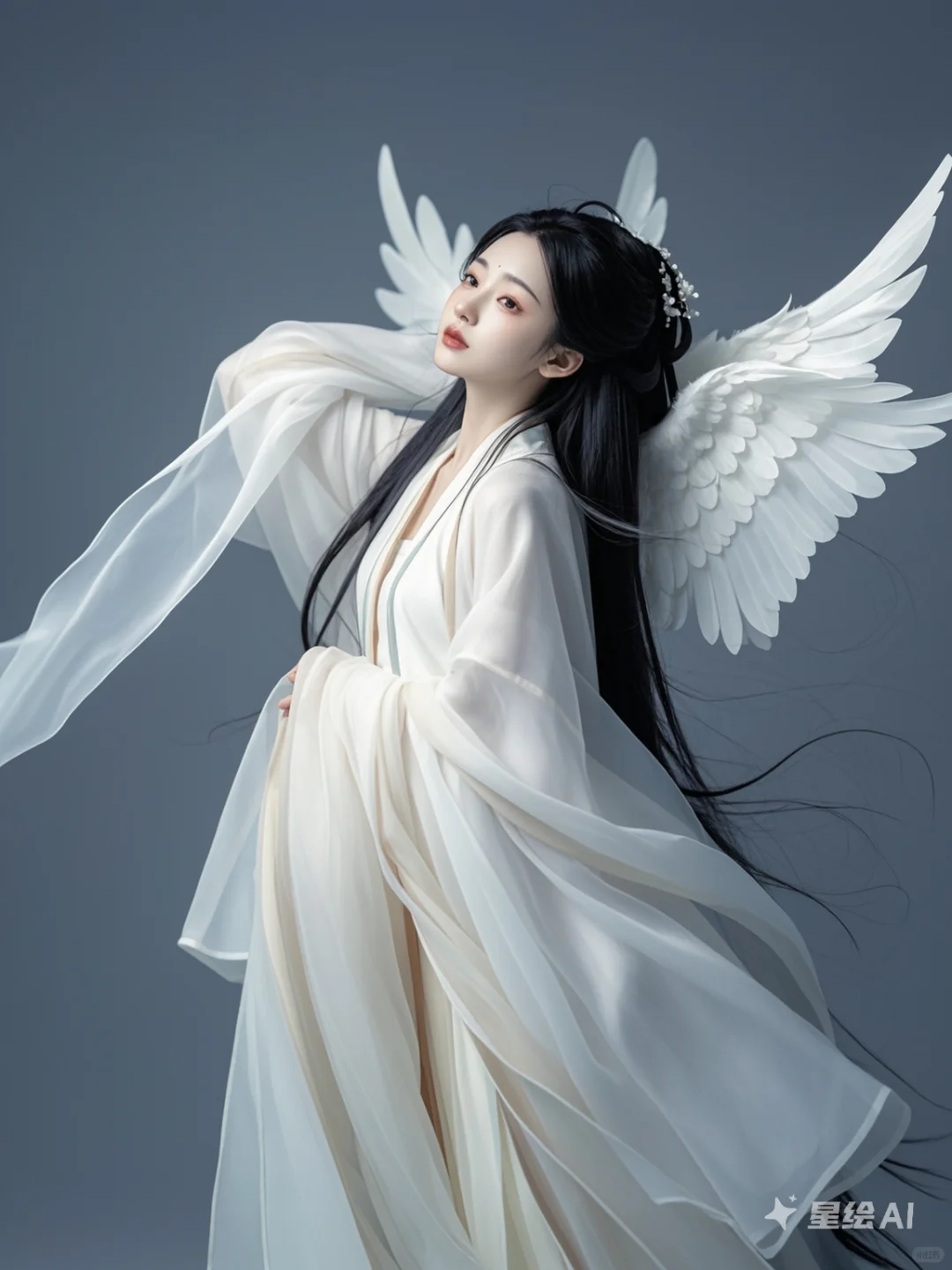 黑发天使｜数字写真