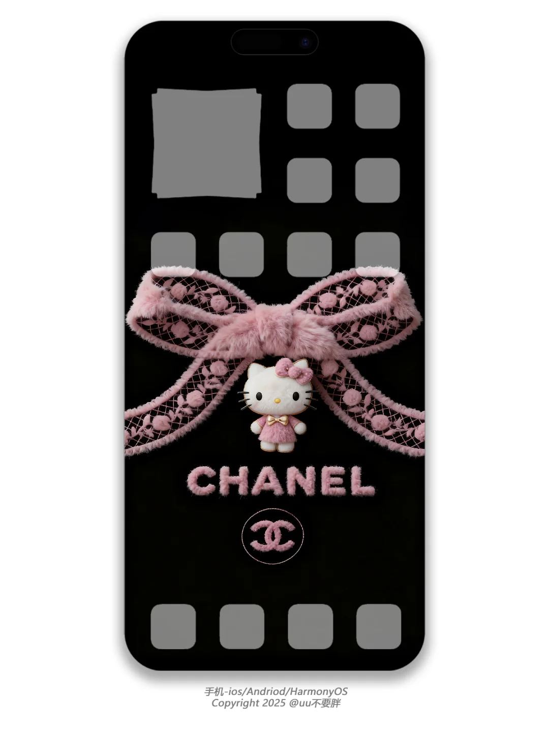 Y131 高级感壁纸|Hello Kitty x Chanel