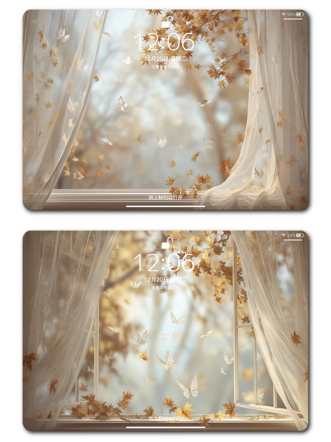 iPad壁纸｜窗外的枫🍁｜6