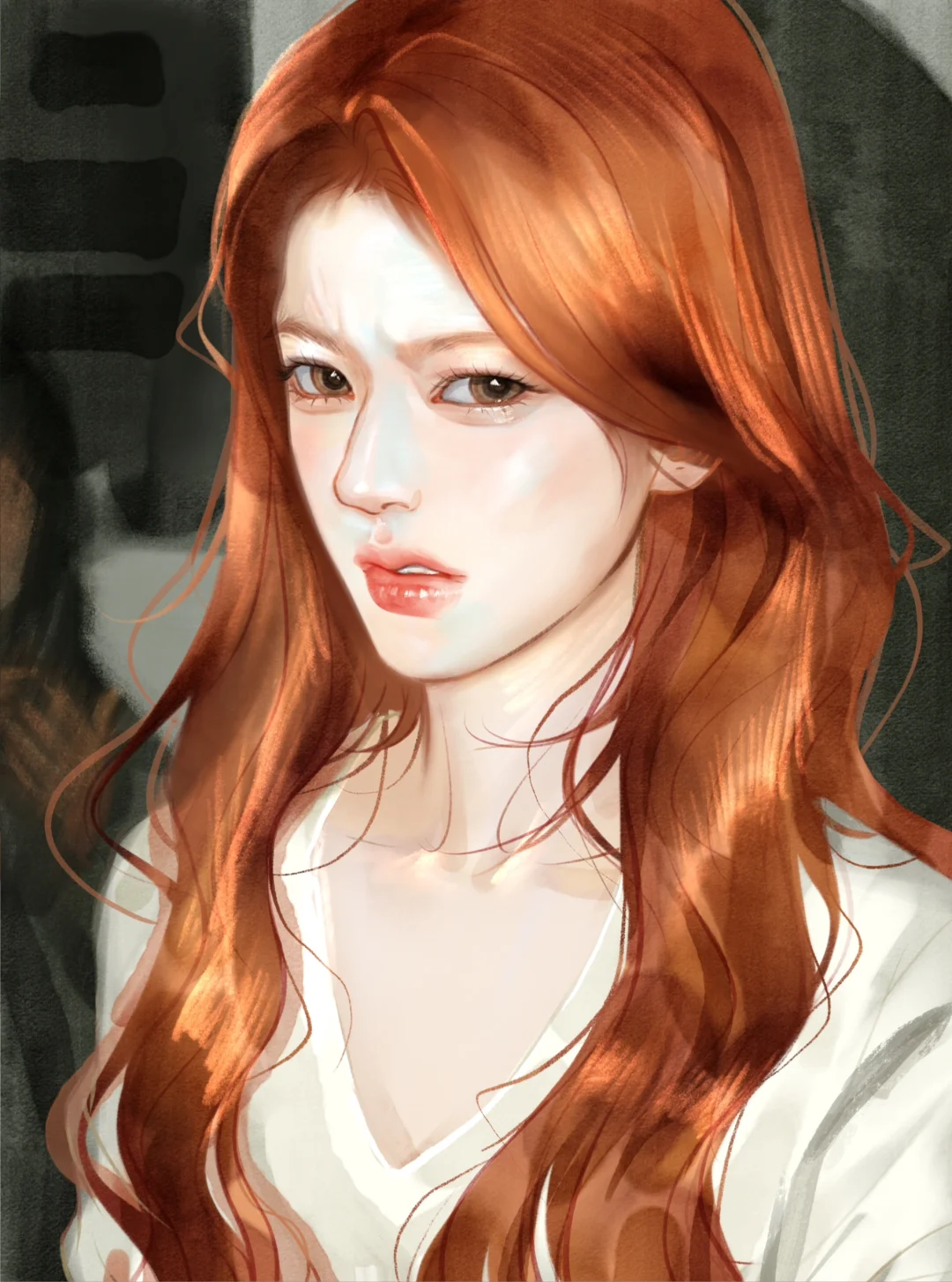 美人嗔怒 露思真太美啦