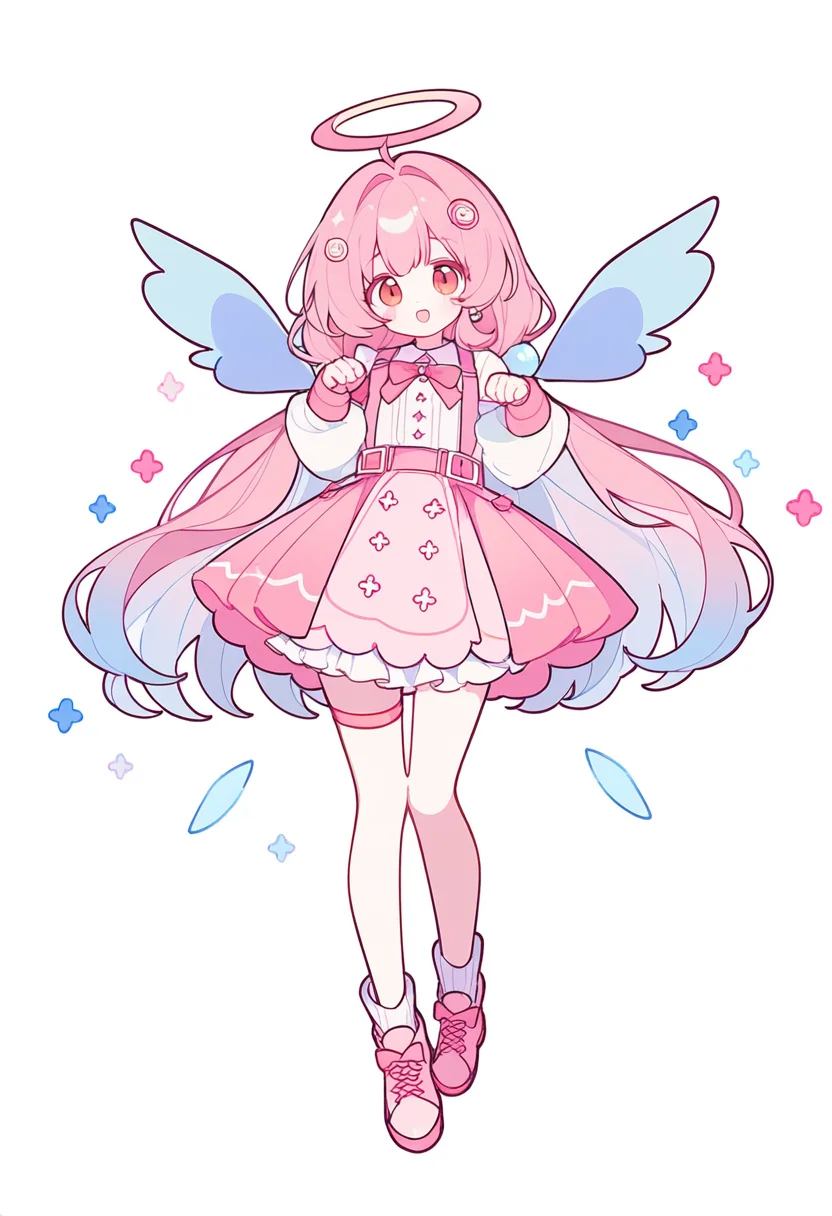 ai角色设计[211]粉彩天使